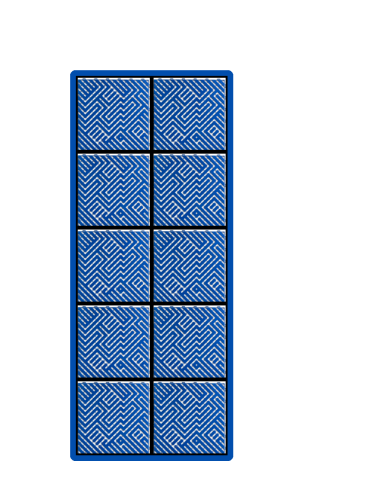 Kit dalles de sol pour moto - 1 couleur - 2.5m² - 1 m x 2.5 m - Bleu
