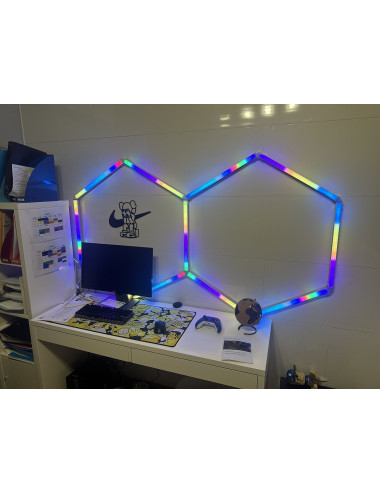 Eclairage LED multi-couleurs RGB Hexagonal - Universel Eclairage LED multi-couleurs RGB Hexagonal - Universel