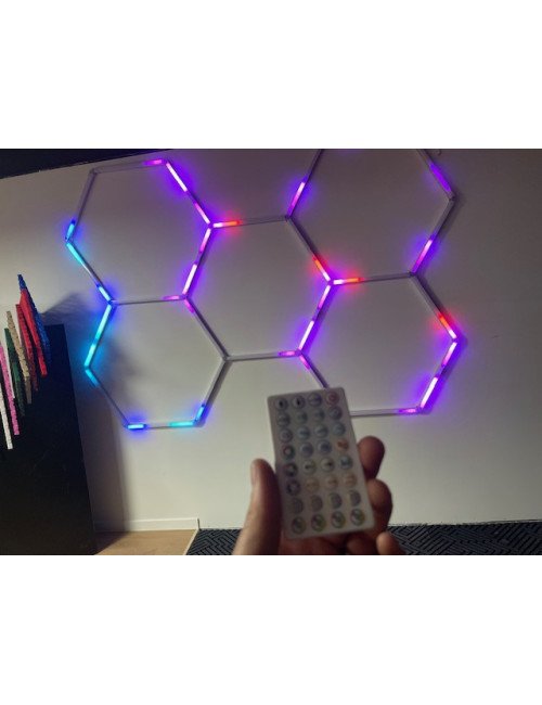 Eclairage LED RGB - Design Nid d'abeille