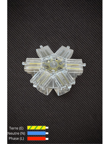 Connecteur croix 6 sorties