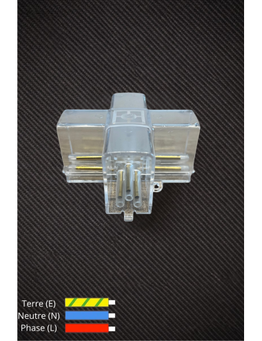 Connecteur croix 4 sorties