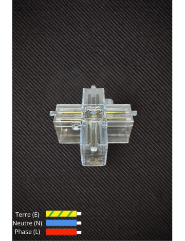 Connecteur croix 4 sorties